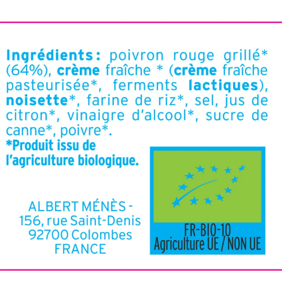 Albert Ménès Red Pepper Spread 95g