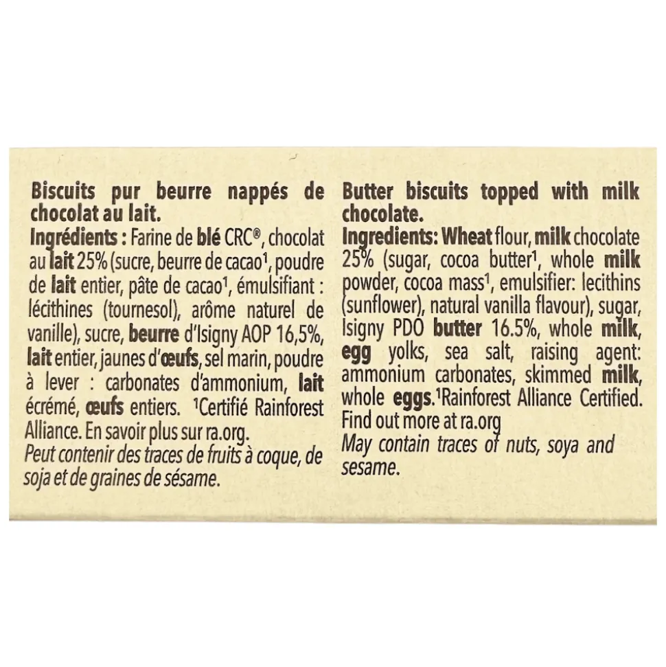 Biscuiterie De L’Abbaye Sable de L’Abbaye Milk Chocolate 130g