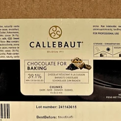 Callebaut Dark Chocolate Chunks Case 10kg