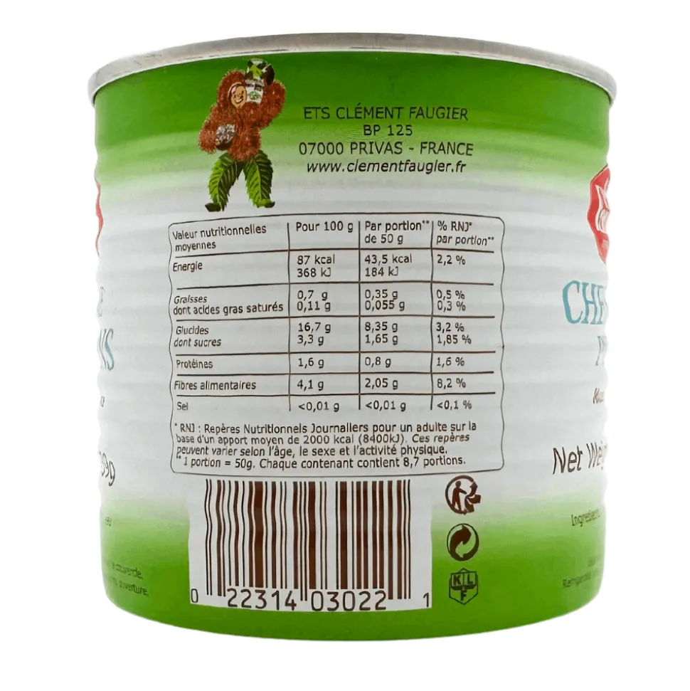 Clement Faugier Unsweetened Chestnut Puree 439g