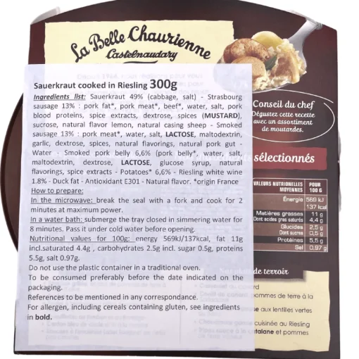 La Belle Chaurienne Choucroute Garnie 300g