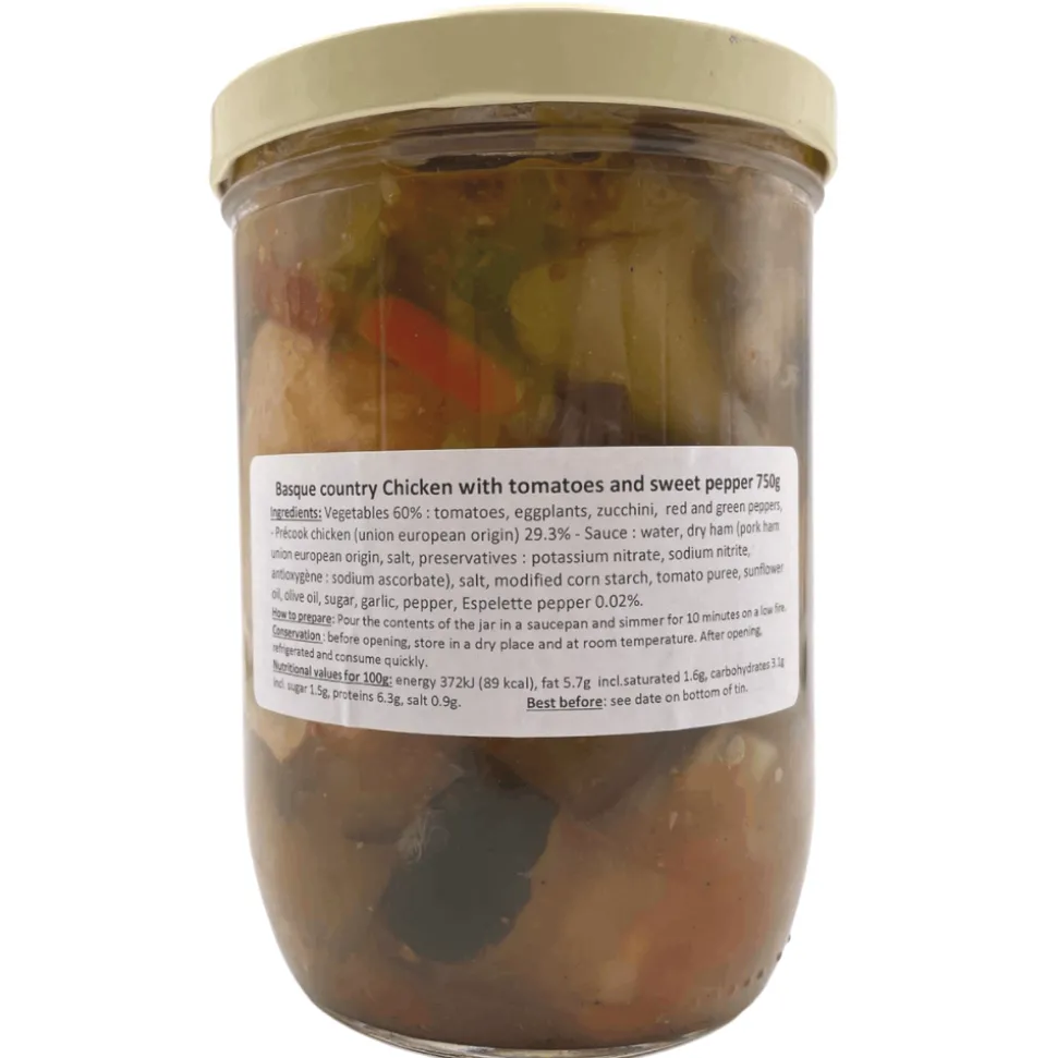 La Belle Chaurienne Poulet Basquaise 750g
