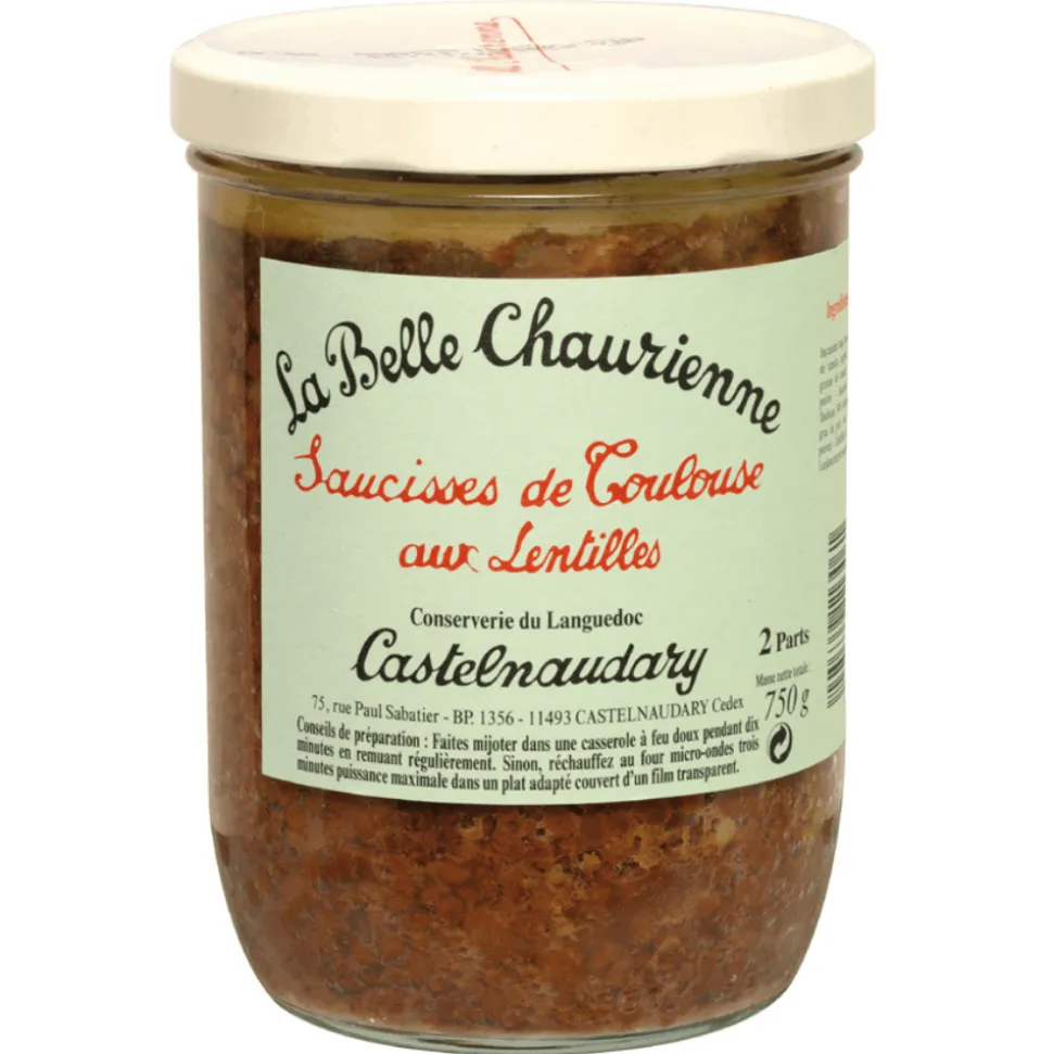 La Belle Chaurienne Toulouse Sausages and Lentils 750g