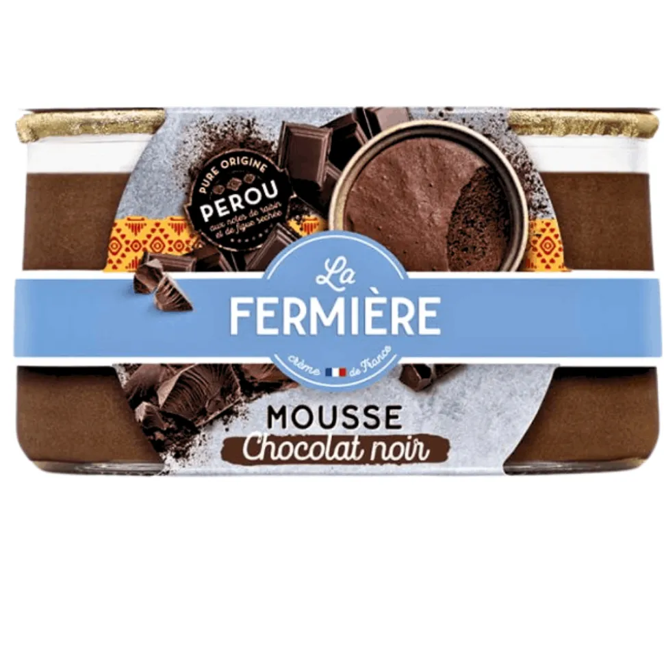 La Fermiere Dark Chocolate Mousse 85g x 2