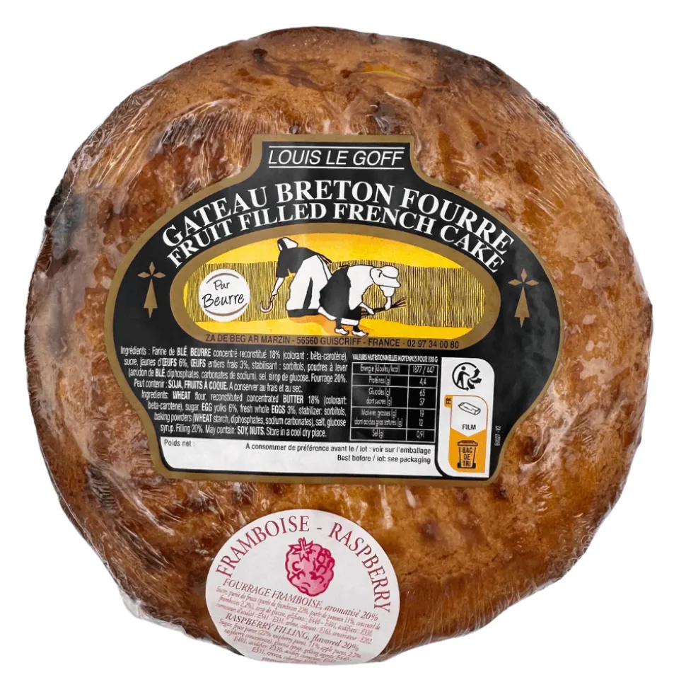 Louis Le Goff Gateau Breton with Raspberry 350g