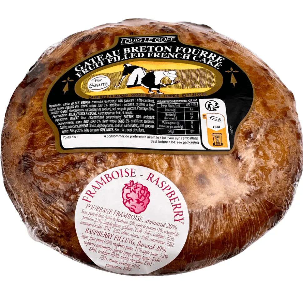 Louis Le Goff Gateau Breton with Raspberry 350g