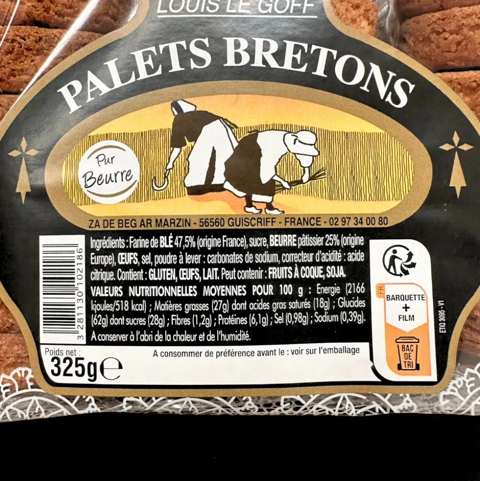 Louis le Goff Palets Bretons 325g