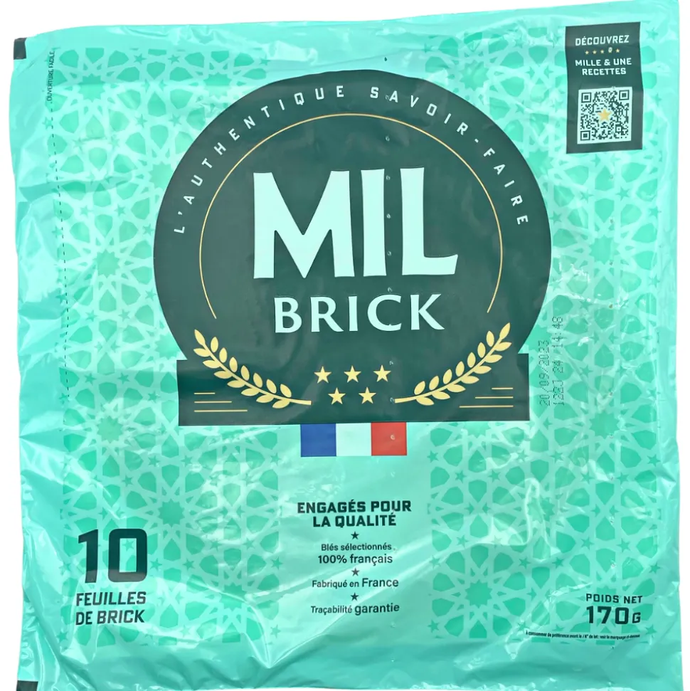 Mil Brick Feuilles de Brick 25 x 10 Sheets