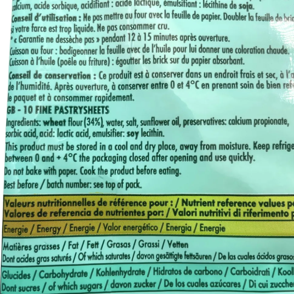 Mil Brick Feuilles de Brick 25 x 10 Sheets