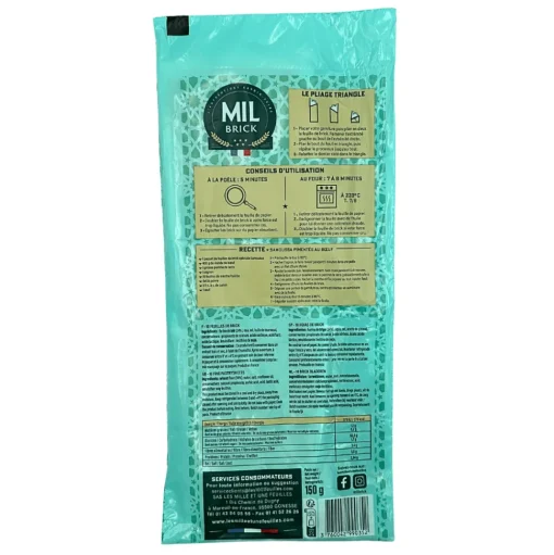 Mil Brick Feuilles de Brick Rectangular 20 Sheets