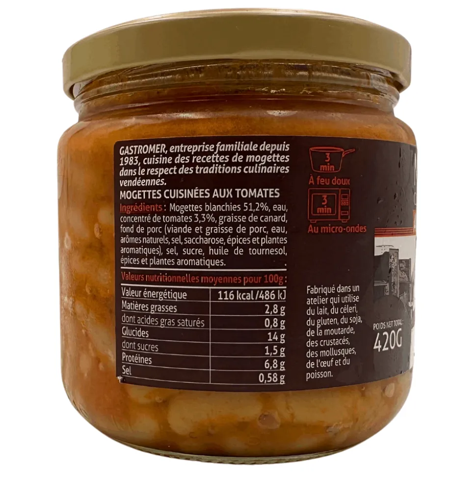 Mogettes with Tomatoes 420g