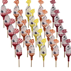 Pierrot Gourmand Fruits Lollipops x 25