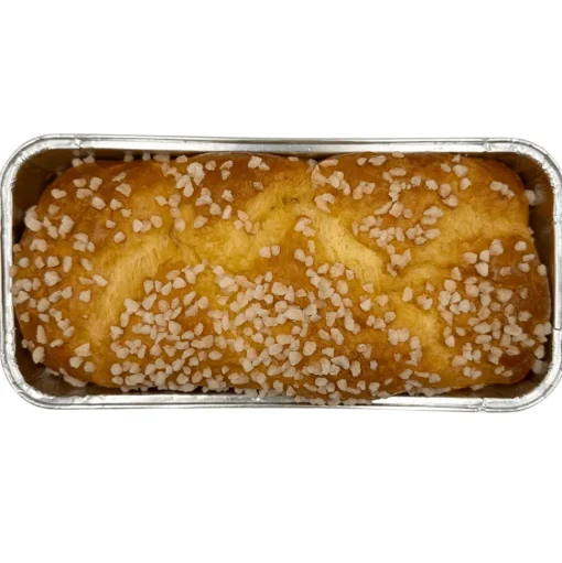 Plaited Brioche with Pearl Sugar 400g BEST BEFORE 21/04/25