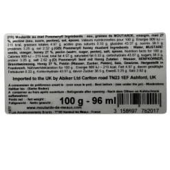 Pommery Wholegrain Mustard with Honey 100g