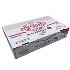 President Butter Portions Unsalted 100 x 10g