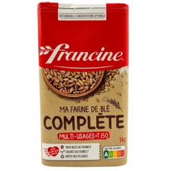 REDUCED Francine Wholemeal Bread Flour 1kg BEST BEFORE 10/01/25