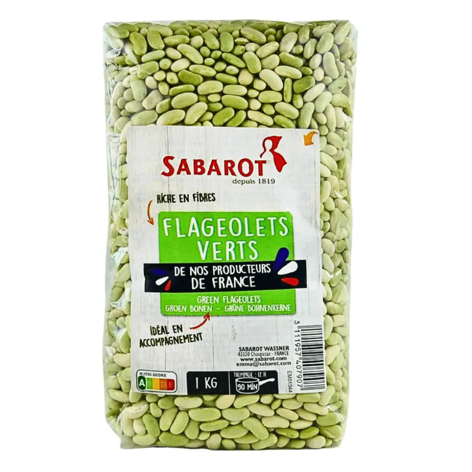 Sabarot Dried Flageolets 1kg