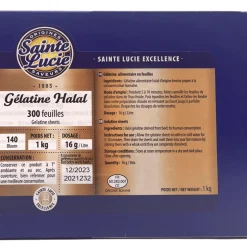 Sainte Lucie Halal Bronze Gelatine Leaves x 20