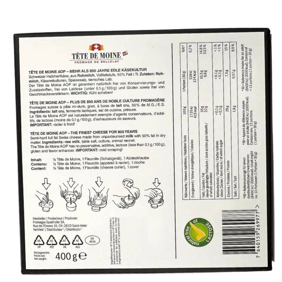 Tete de Moine & Cheese Curler Gift Box 400g