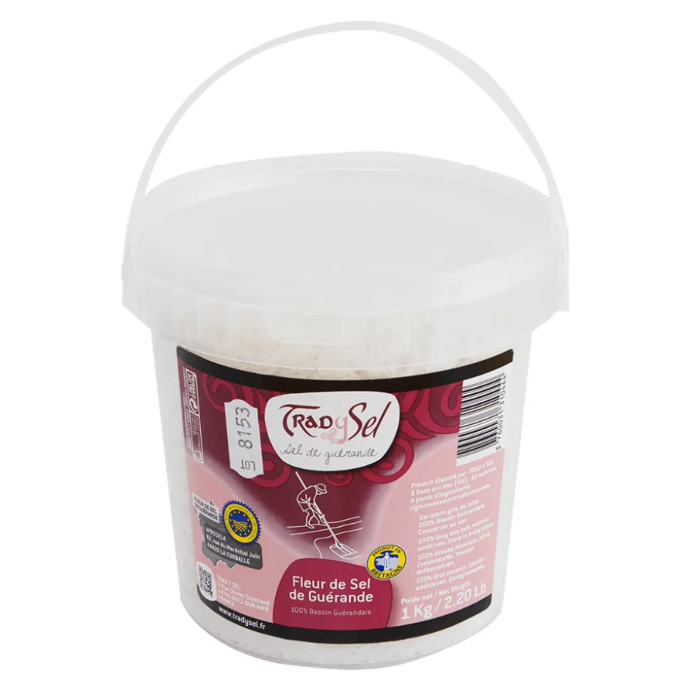 Tradysel Guerande Fleur de Sel 1kg Bucket